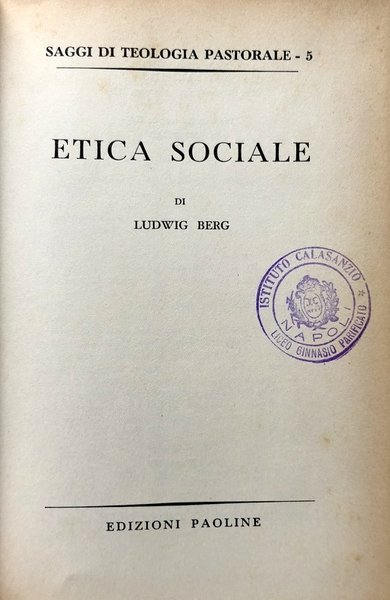 ETICA SOCIALE