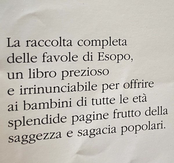 FAVOLE. ILLUSTRAZIONI DI SIMONA MULAZZANI. TESTO ITALIANO DI CECILIA BENEDETTI