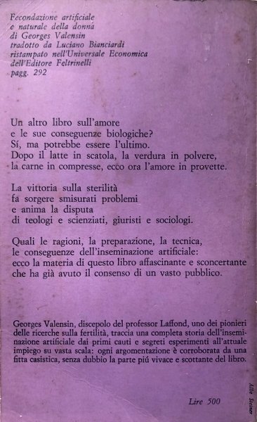 FECONDAZIONE ARTIFICIALE E NATURALE DELLA DONNA