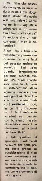 FILM: STORIA E STORIOGRAFIA