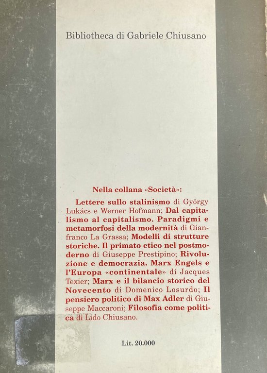 FILOSOFIA COME POLITICA