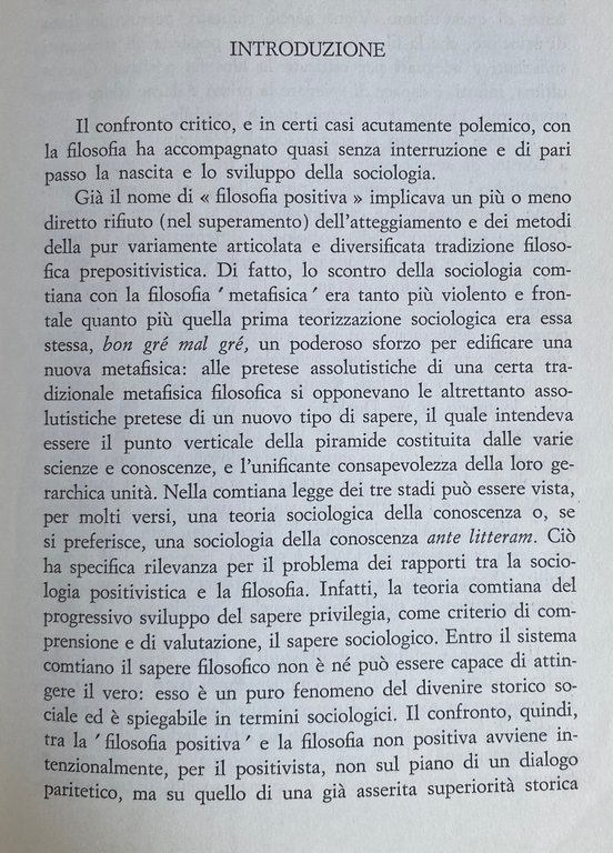 FILOSOFIA E SOCIOLOGIA (OGGETTIVITÀ E VALUTAZIONI ETICO-POLITICHE NELLA CONOSCENZA SOCIOLOGICA)