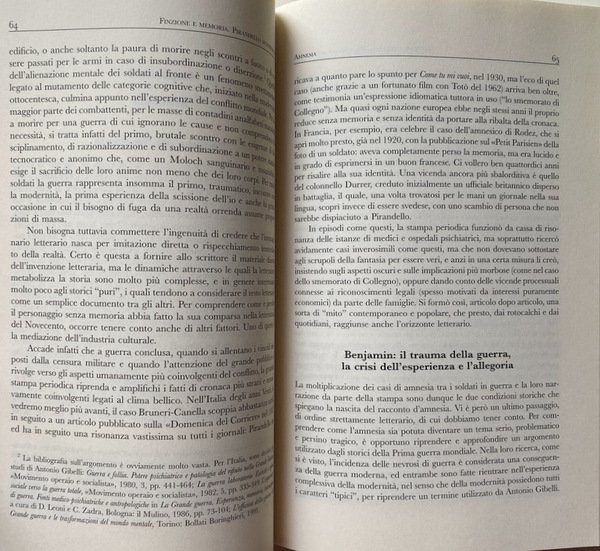 FINZIONE E MEMORIA. PIRANDELLO MODERNISTA