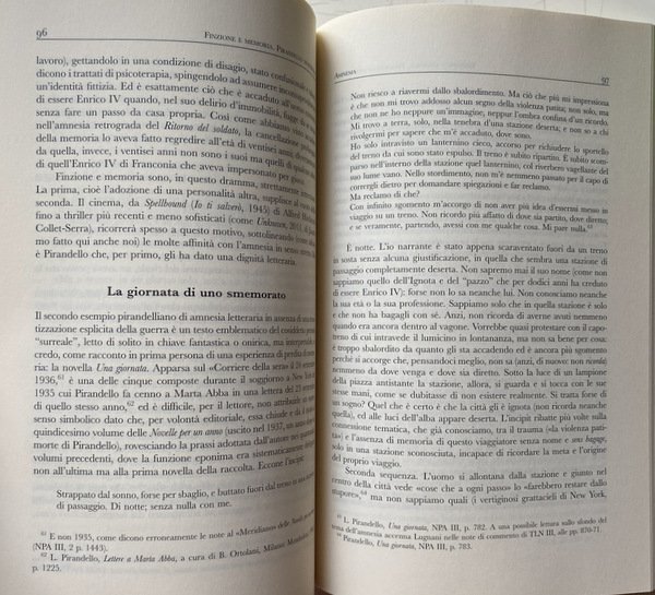 FINZIONE E MEMORIA. PIRANDELLO MODERNISTA