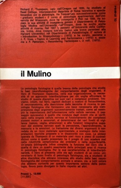 FONDAMENTI DI PSICOLOGIA FISIOLOGICA