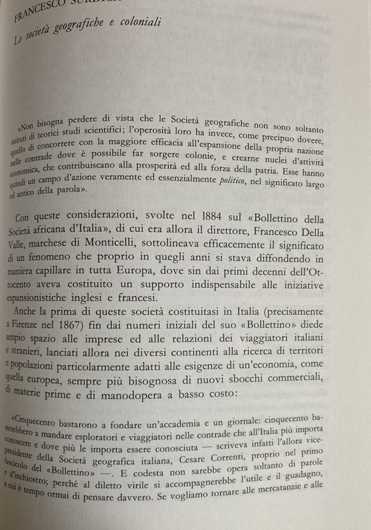 FONTI E PROBLEMI DELLA POLITICA COLONIALE ITALIANA. Atti del convegno …