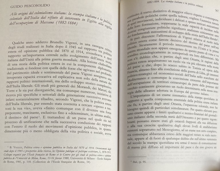 FONTI E PROBLEMI DELLA POLITICA COLONIALE ITALIANA. Atti del convegno …