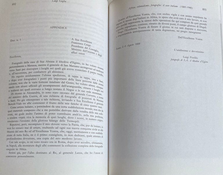 FONTI E PROBLEMI DELLA POLITICA COLONIALE ITALIANA. Atti del convegno …