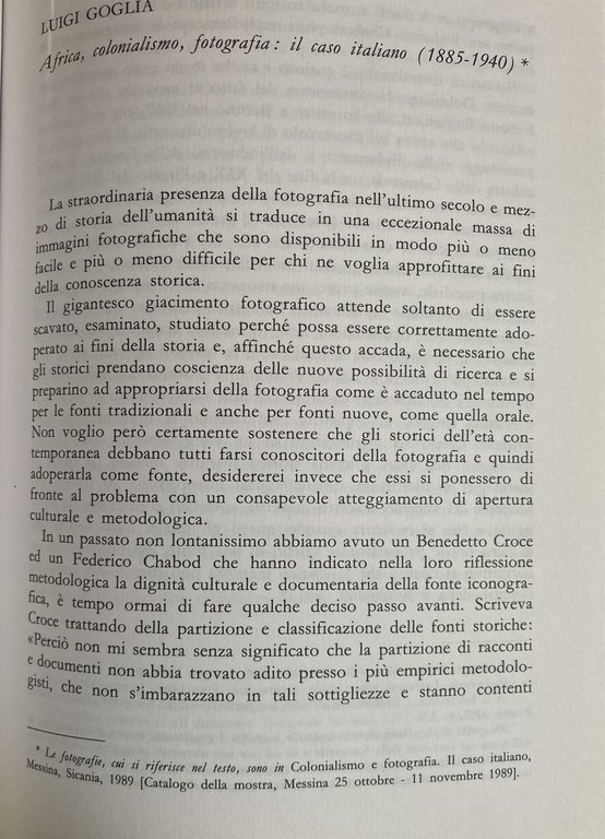 FONTI E PROBLEMI DELLA POLITICA COLONIALE ITALIANA. Atti del convegno …
