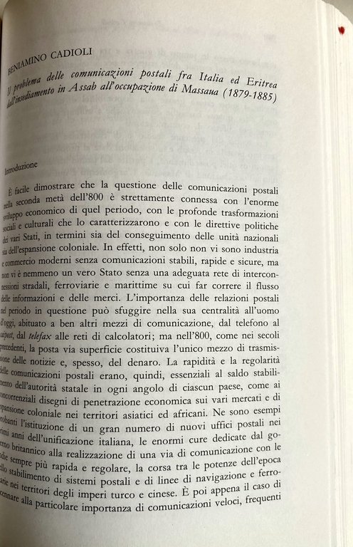 FONTI E PROBLEMI DELLA POLITICA COLONIALE ITALIANA. Atti del convegno …