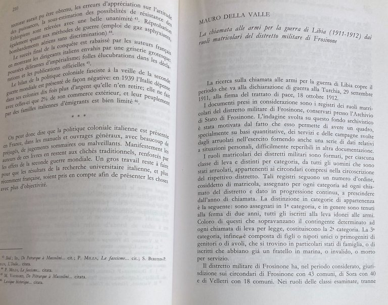 FONTI E PROBLEMI DELLA POLITICA COLONIALE ITALIANA. Atti del convegno …