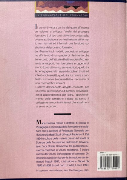 FORMAZIONE E CONTESTO. ITINERARI TEORICI E PERCORSI ANTOLOGICI. CON FLOPPY …