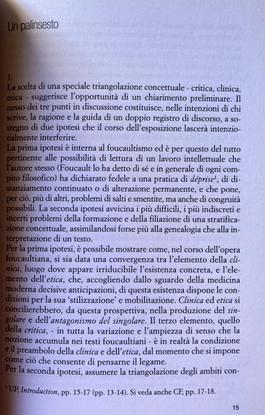 FOUCAULT E KANT. CRITICA CLINICA ETICA