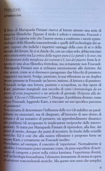 FOUCAULT E KANT. CRITICA CLINICA ETICA