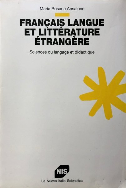 FRANÇAIS LANGUE ET LITTÉRATURE ÉTRANGÈRE. SCIENCES DU LANGUAGE ET DIDACTIQUE