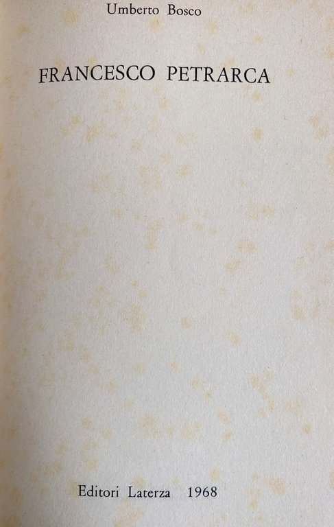 FRANCESCO PETRARCA