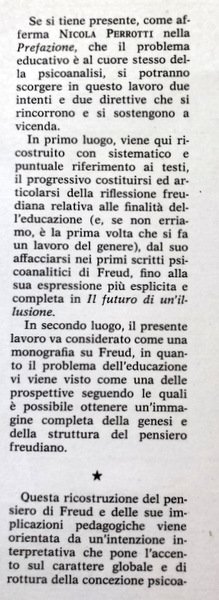 FREUD E L'EDUCAZIONE