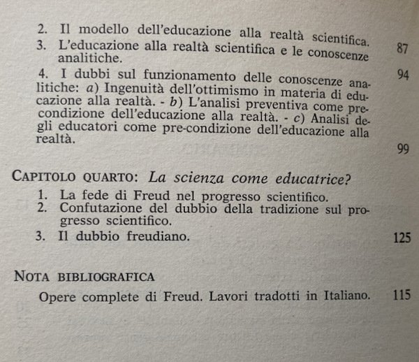 FREUD E L'EDUCAZIONE