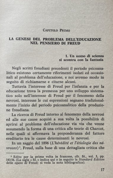 FREUD E L'EDUCAZIONE