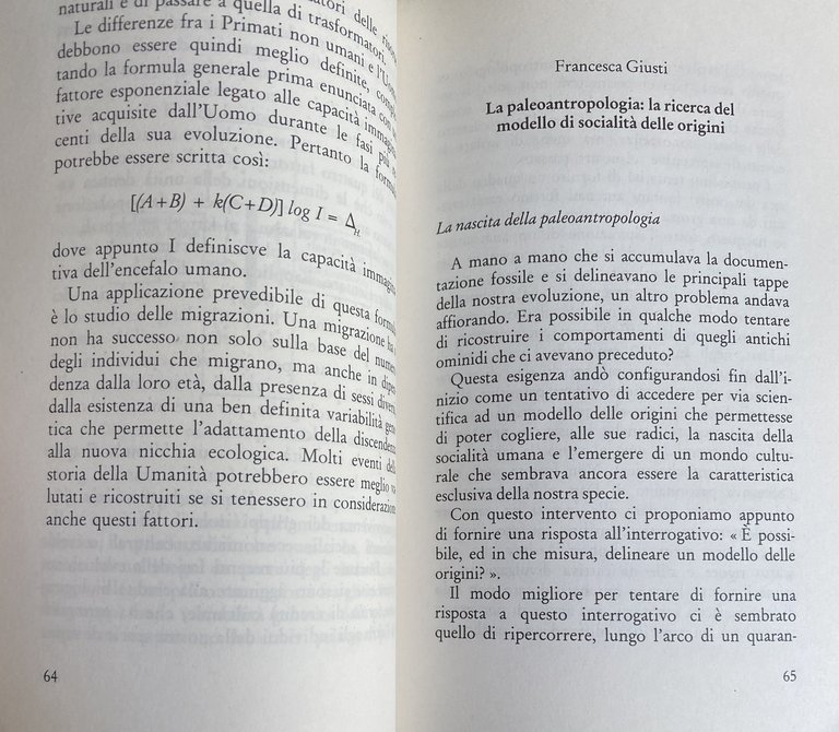 FRONTIERE DELL'ANTROPOLOGIA