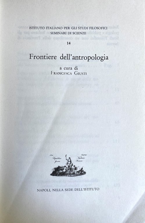 FRONTIERE DELL'ANTROPOLOGIA