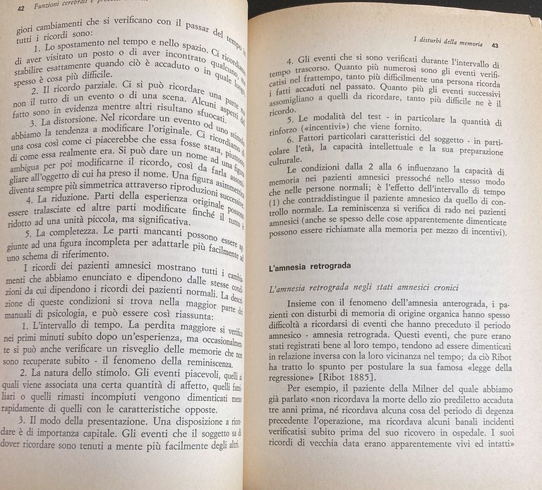 FUNZIONI CEREBRALI E PROCESSI MENTALI