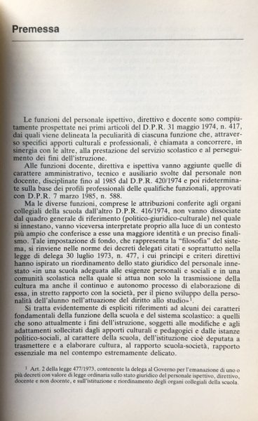 FUNZIONI, DIRITTI, DOVERI E RESPONSABILITÀ DEL PERSONALE DELLA SCUOLA