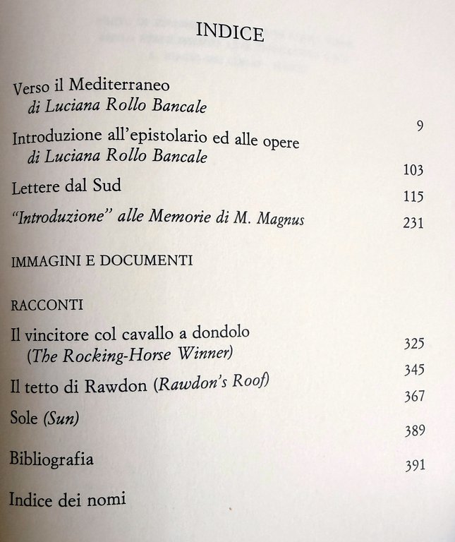 FUORI DALLE OMBRE D.H. LAWRENCE E L'ITALIA DEL SUD. RACCONTI, … | Immagine Gallery 24