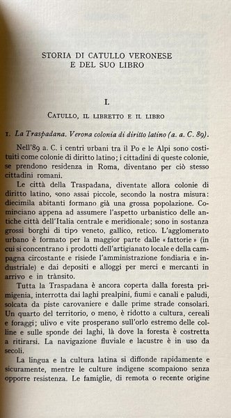 GAIO VALERIO CATULLO: IL LIBRO E I FRAMMENTI DEI POETI …