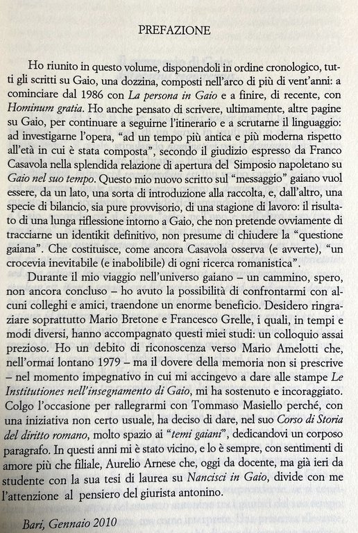 GAIUS DIXIT: LA VOCE DI UN GIURISTA DI FRONTIERA