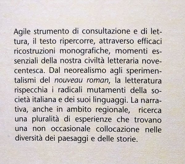 GEOGRAFIE E STORIE DEL NOVECENTO LETTERARIO. SCHEDE DI NARRATORI E …