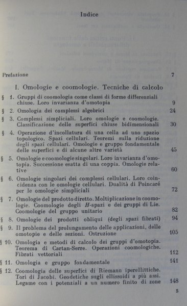 GEOMETRIA CONTEMPORANEA 3. METODI DELLA TEORIA DELLE OMOLOGIE