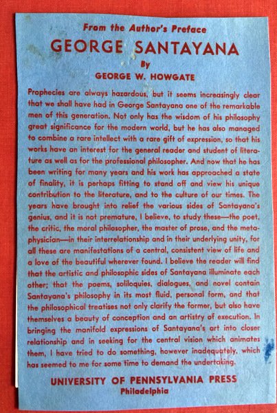 GEORGE SANTAYANA