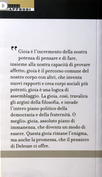 GILLES DELEUZE. UN APPRENDISTATO IN FILOSOFIA