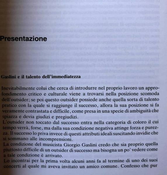 GIORGIO GASLINI. VITA, LOTTE, OPERE DI UN PROTAGONISTA DELLA MUSICA …