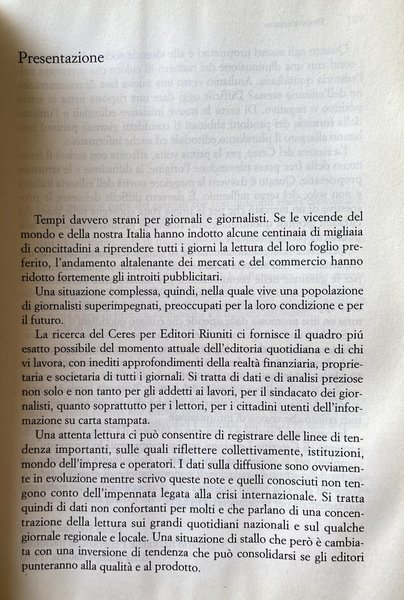 GIORNALI E GIORNALISTI
