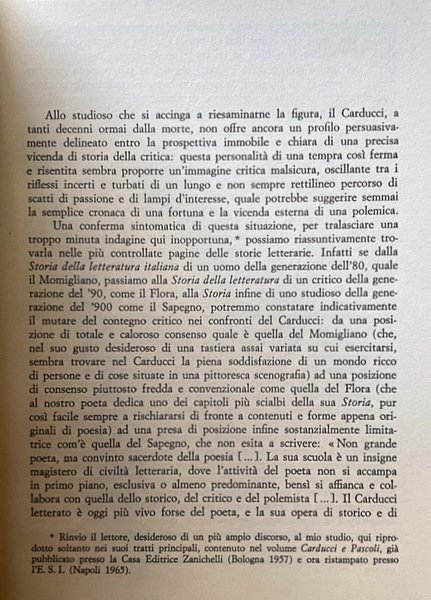 GIOSUÈ CARDUCCI: PROSE E POESIE. A CURA DI GIOVANNI GETTO …