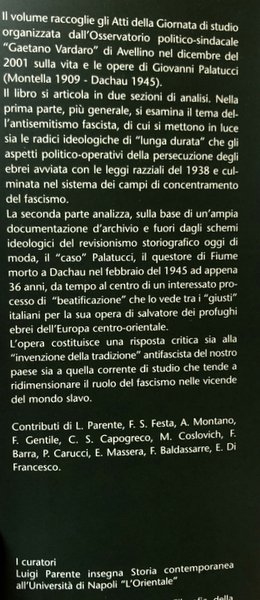 GIOVANNI PALATUCCI: LA SCELTA, LE DIFFERENZE