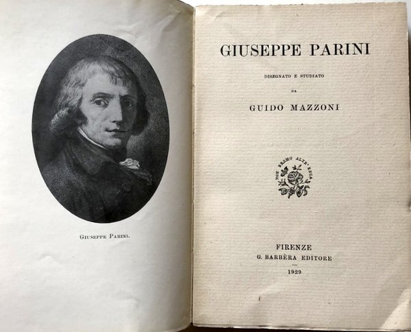 GIUSEPPE PARINI DISEGNATO E STUDIATO DA GUIDO MAZZONI