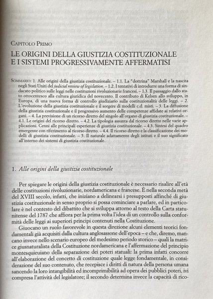 GIUSTIZIA COSTITUZIONALE