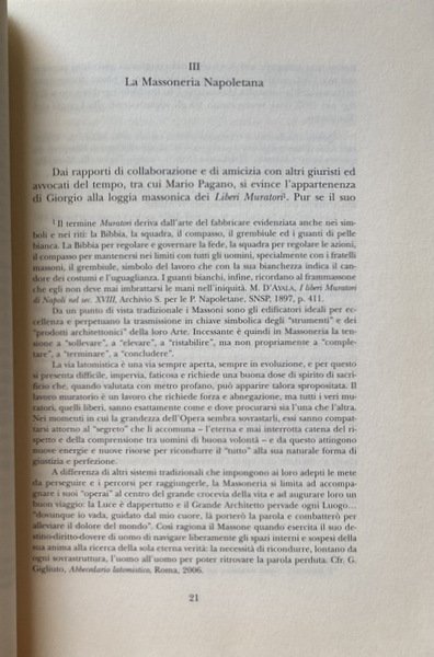 GJORGIO VINCENZIO PIGLIACELLI: AVVOCATO FRA MASSONERIA E RIVOLUZIONE MINISTRO DELLA …