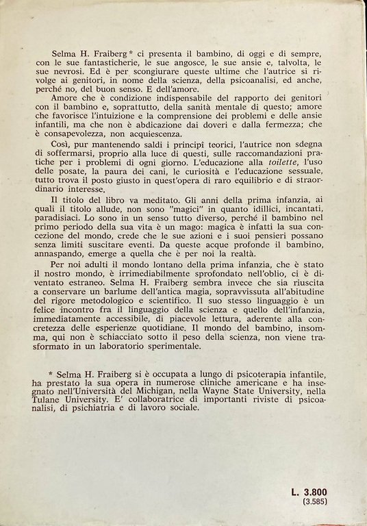 GLI ANNI MAGICI. I PROBLEMI DELL'INFANZIA DALLA NASCITA ALL'ADOLESCENZA
