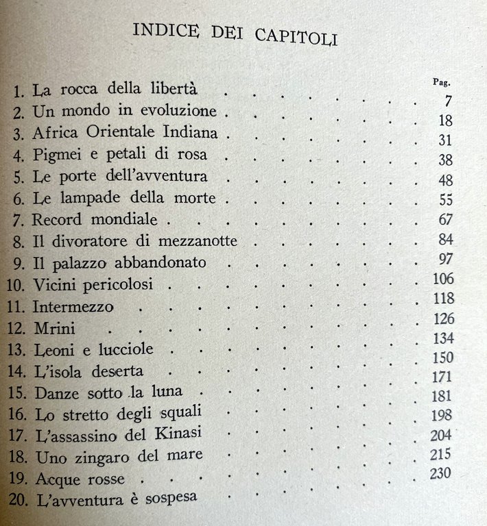 GLI ARTIGLI DEL PARADISO