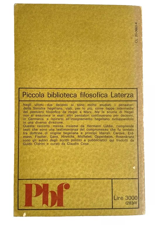 GLI HEGELIANI LIBERALI