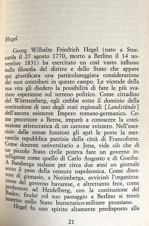 GLI HEGELIANI LIBERALI