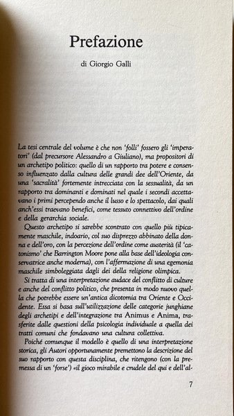 GLI IMPERATORI FOLLI. L'IRRUZIONE DEL FEMMINILE NELLA GESTIONE DEL POTERE