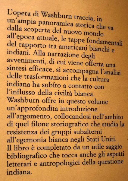 GLI INDIANI D'AMERICA