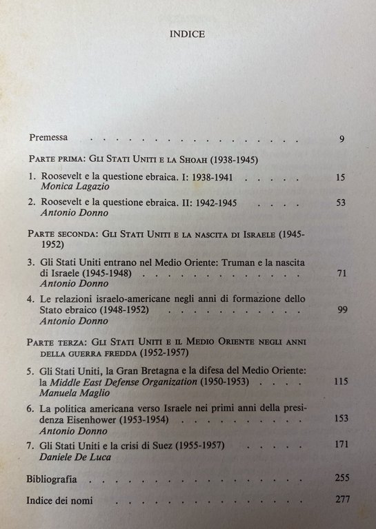 GLI STATI UNITI, LA SHOAH E I PRIMI ANNI DI …