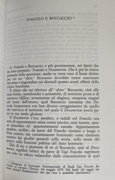 GLI STRUMENTI DEL DUBBIO. STUDI LETTERARI FRA TRECENTO E NOVECENTO.
