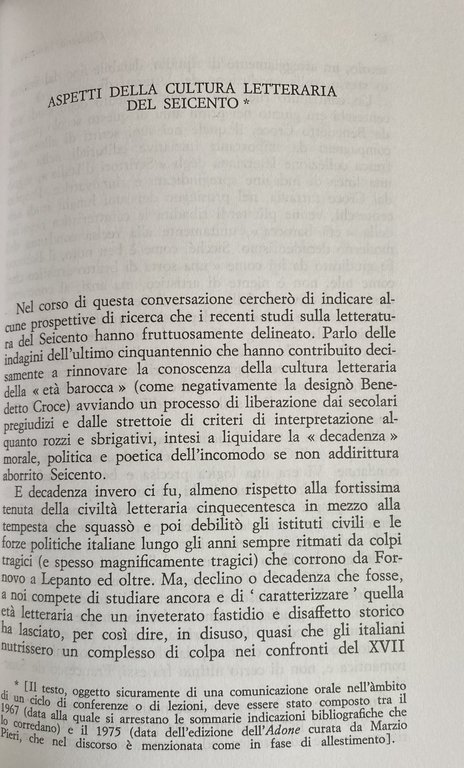 GLI STRUMENTI DEL DUBBIO. STUDI LETTERARI FRA TRECENTO E NOVECENTO.